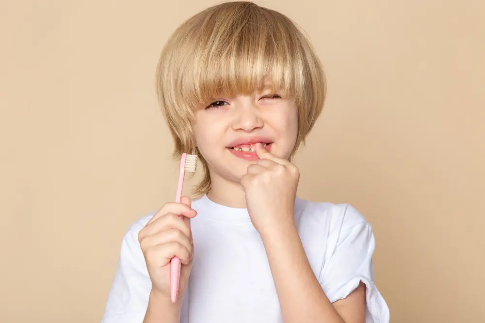 cute kid smiling